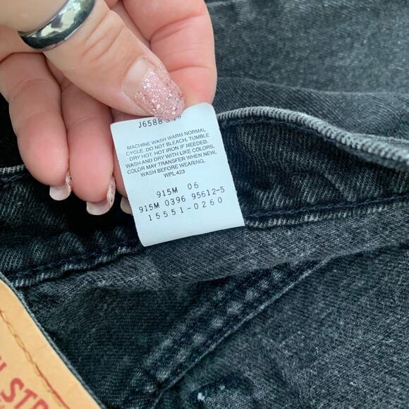 VTG 90s Levi’s 551 LADIES high waist relaxed fit jeans black 16 LONG - Picture 7 of 7
